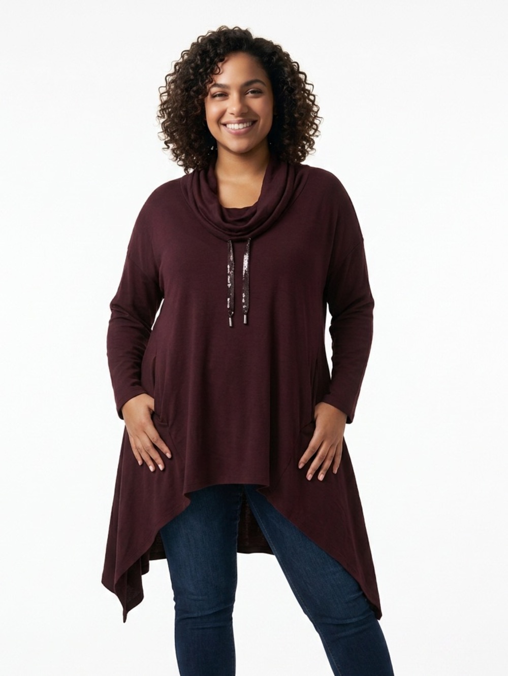 Made in Italy asymmetrical tunic